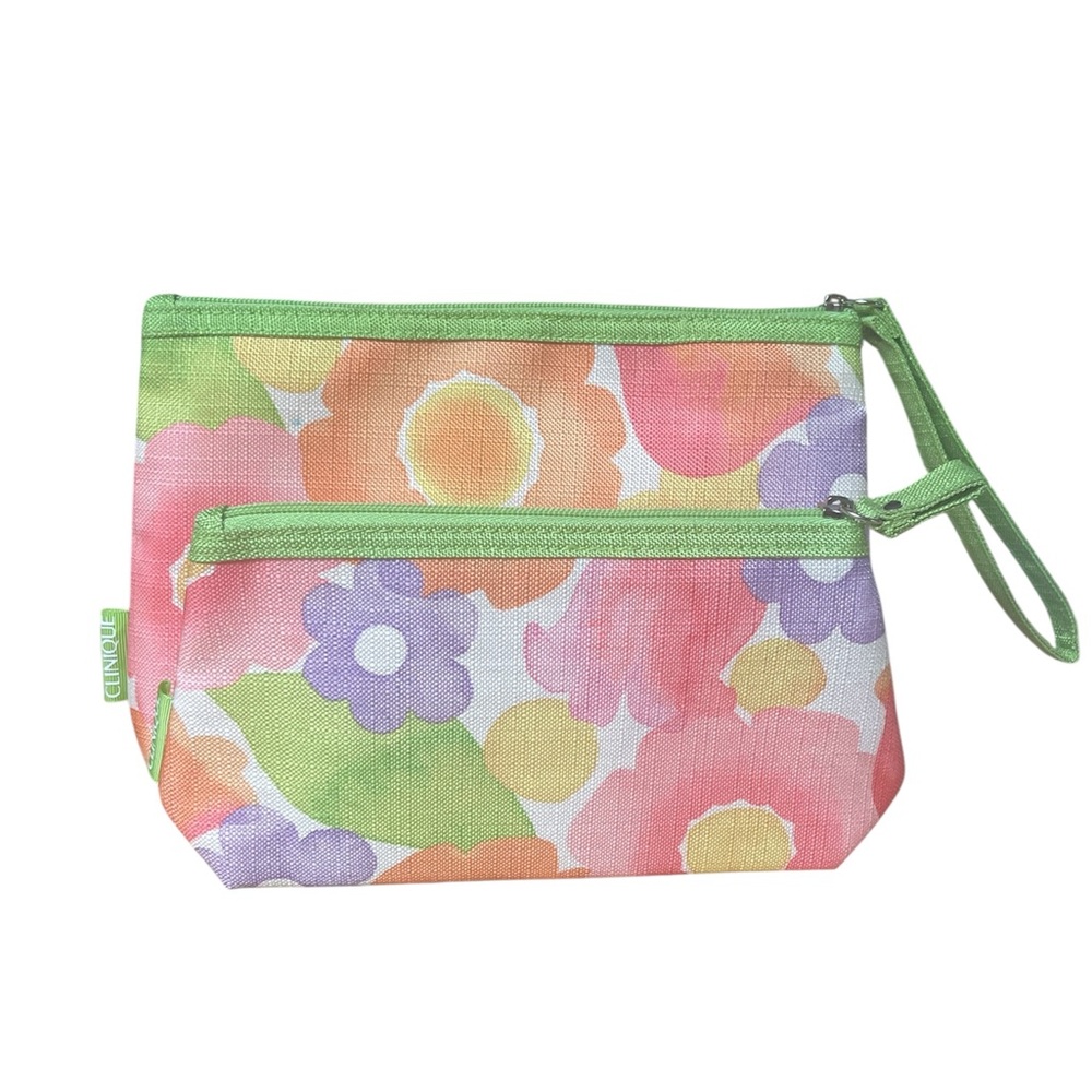 Clinique Floral Multi-Color Cosmetic Bag Set